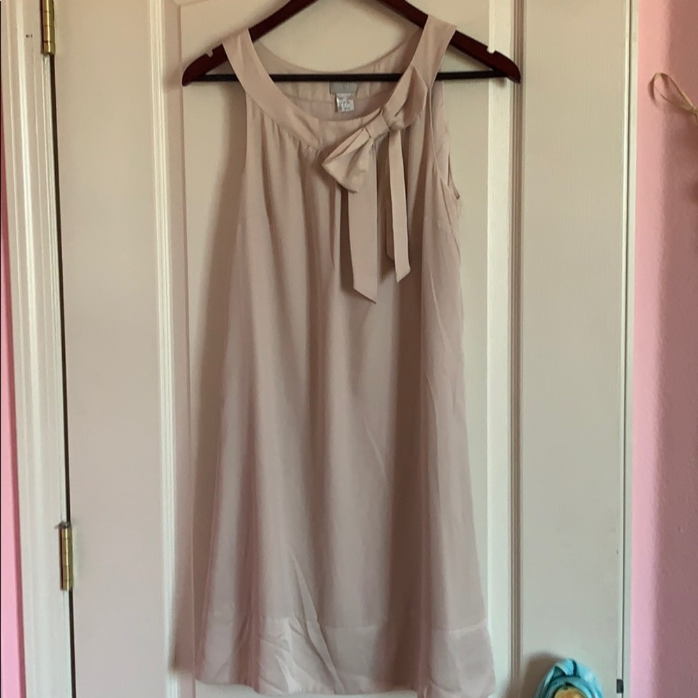 H&M blush scoop high neck dress